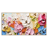 Bloom Symphony Textured Floral Painting