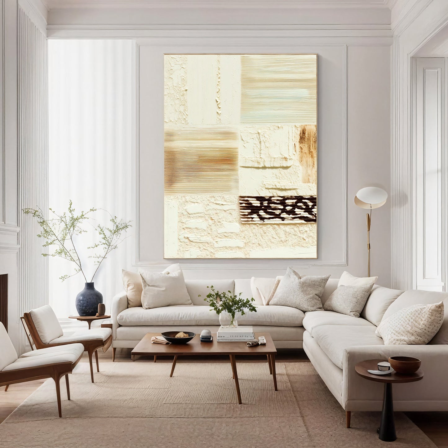 Modern Texture Panels – Minimalist Abstract Painting