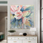 Blush Serenity Floral Abstract Painting