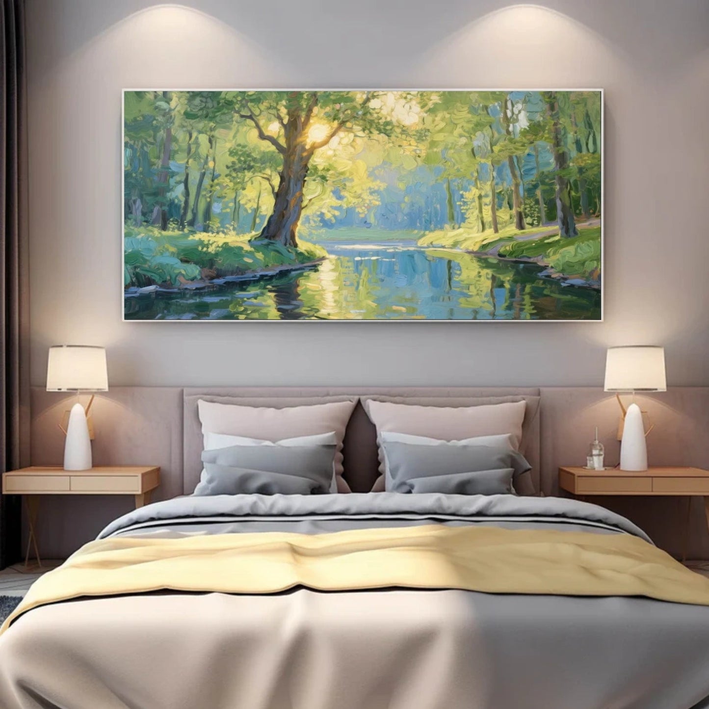 Golden Grove Riverlight Landscape Painting