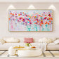 Pastel Petal Cascade Abstract Painting