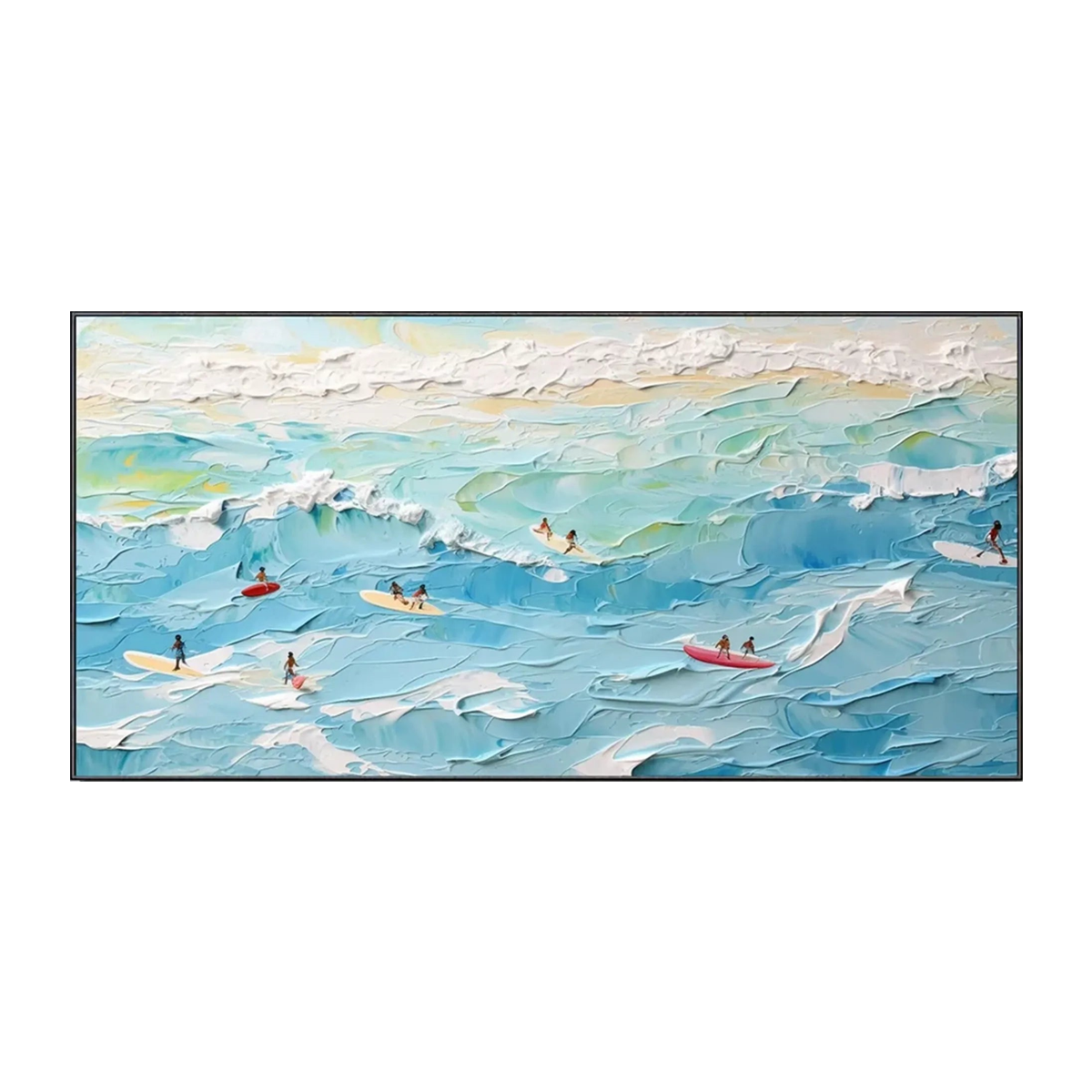 Azure Surf-Beach Oil Painting