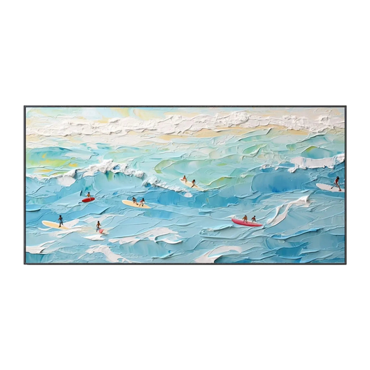 Azure Surf-Beach Oil Painting