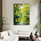 Verdant Light Forest Reflection Painting