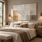 Neutral Texture Grid Minimalist Abstract Wall Art