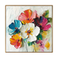 Vibrant Bloom Impasto Floral Oil Painting