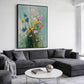 Wildflower Breeze Impasto Floral Oil Painting
