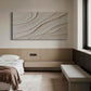 Cream Wave Textured Painting
