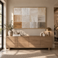 Neutral Texture Grid Minimalist Abstract Wall Art