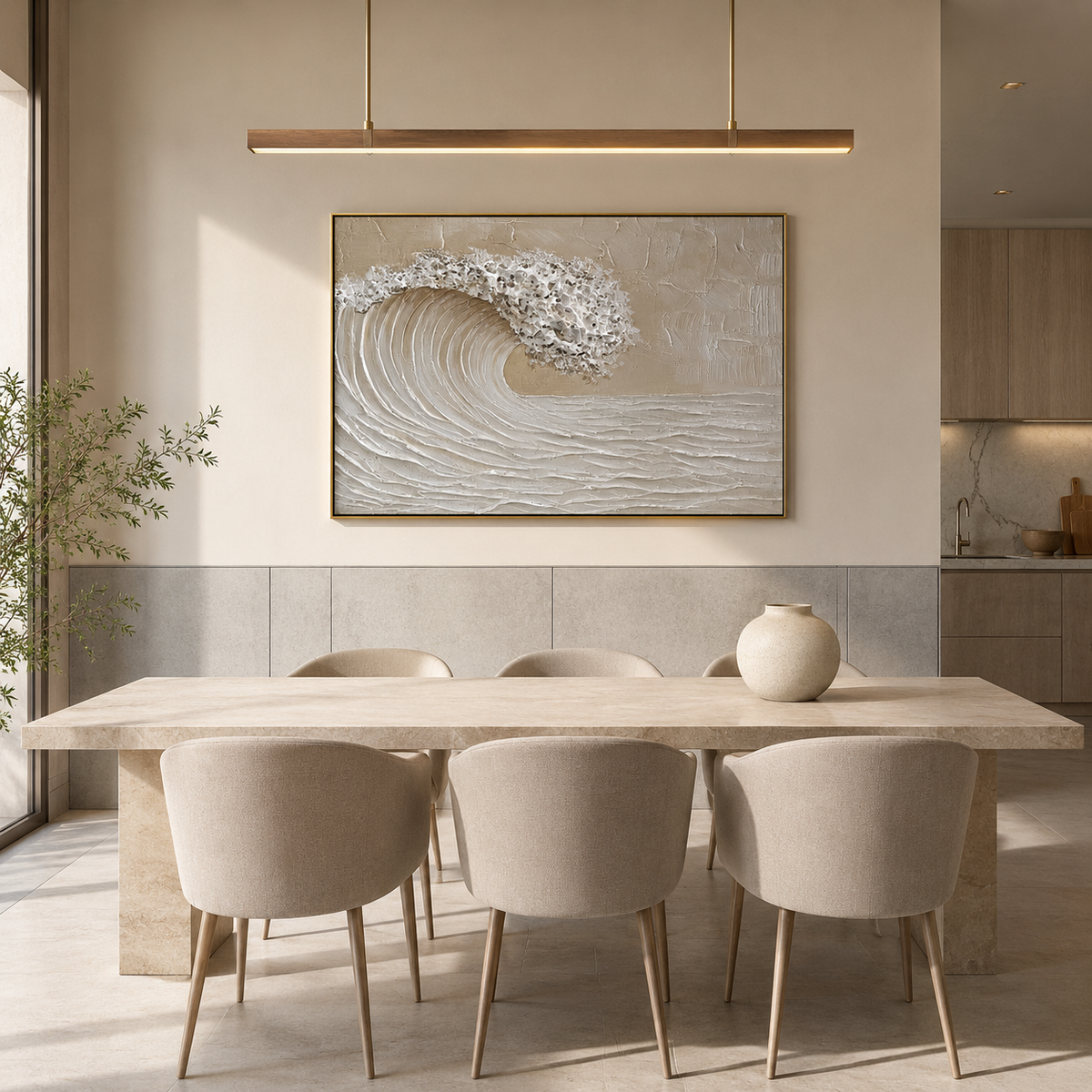 3D Textured Wave Painting