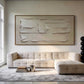 Pure White Thick Texture Abstract Painting