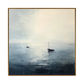 Misty Harbor Sailboat Painting