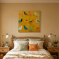 Joyful Birds Colorful Abstract Painting