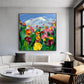 Sky Meadow Tulip Texture Painting