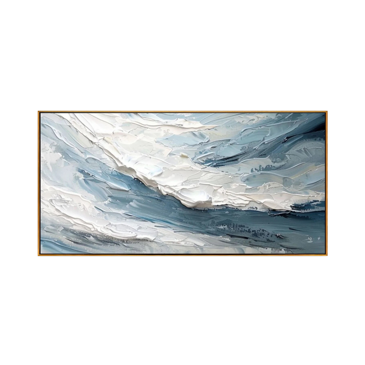 Ocean Crest Blue Wave Painting