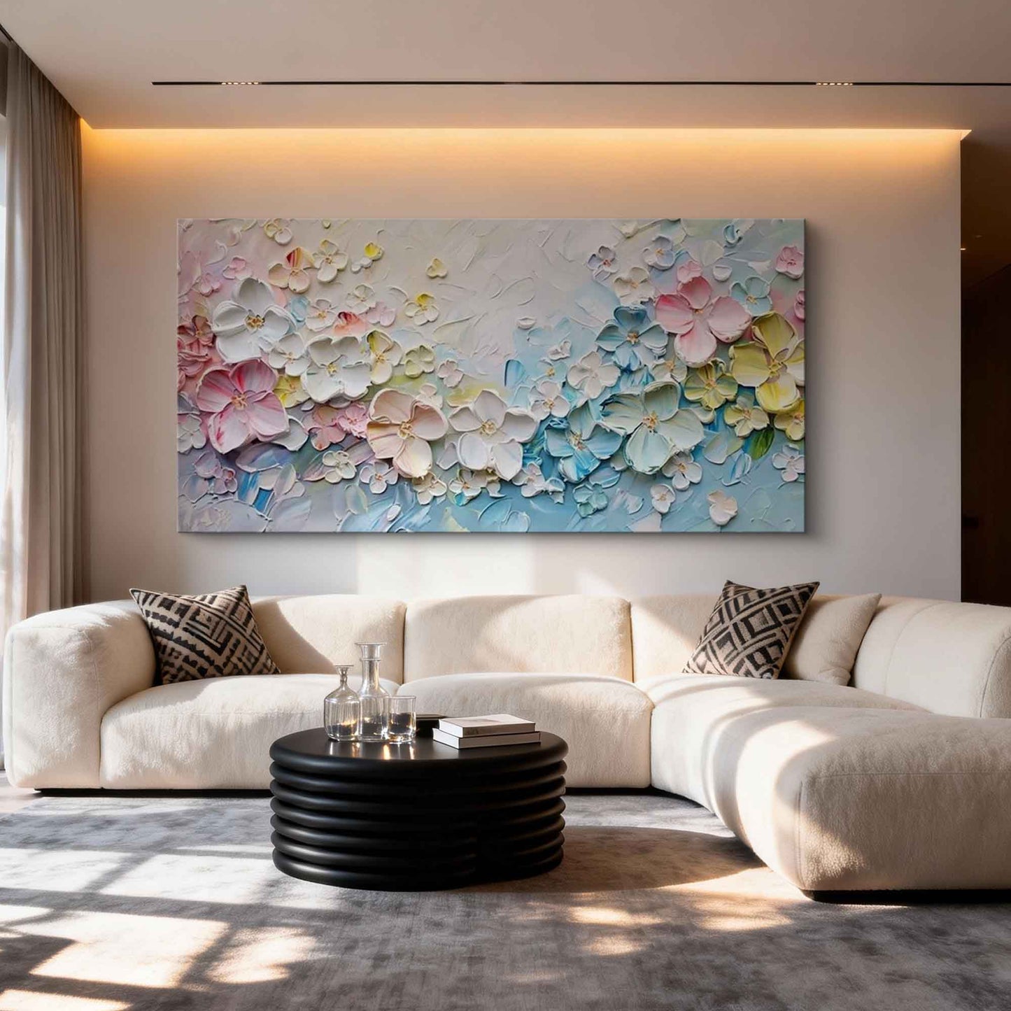 Pastel Bloom Floral Painting