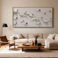 Alpine Skiers 3D Textured Painting