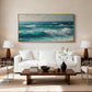 Aqua Tide Textured Seascape