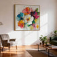 Vibrant Bloom Impasto Floral Oil Painting