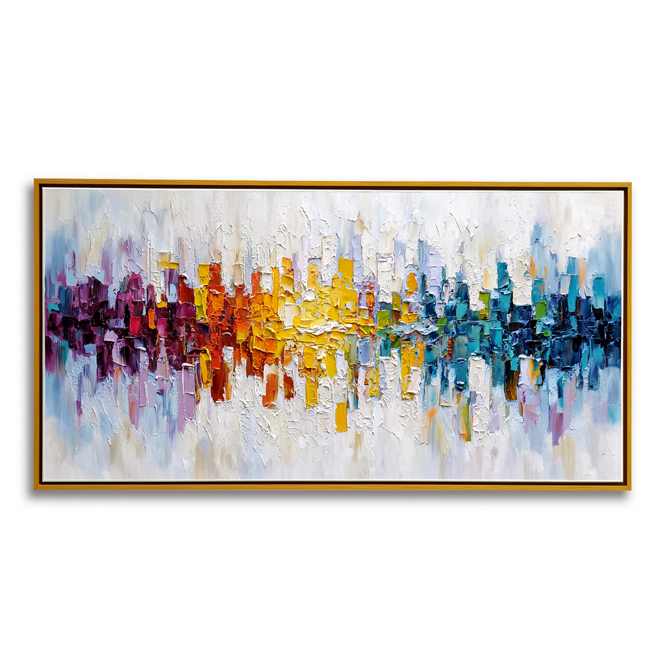 Abstract Cityscape Textured Painting #ART42