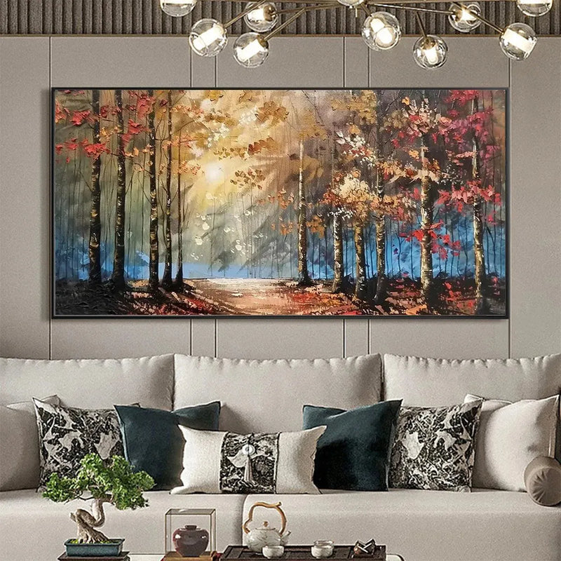 Autumn Landscape Textured Painting