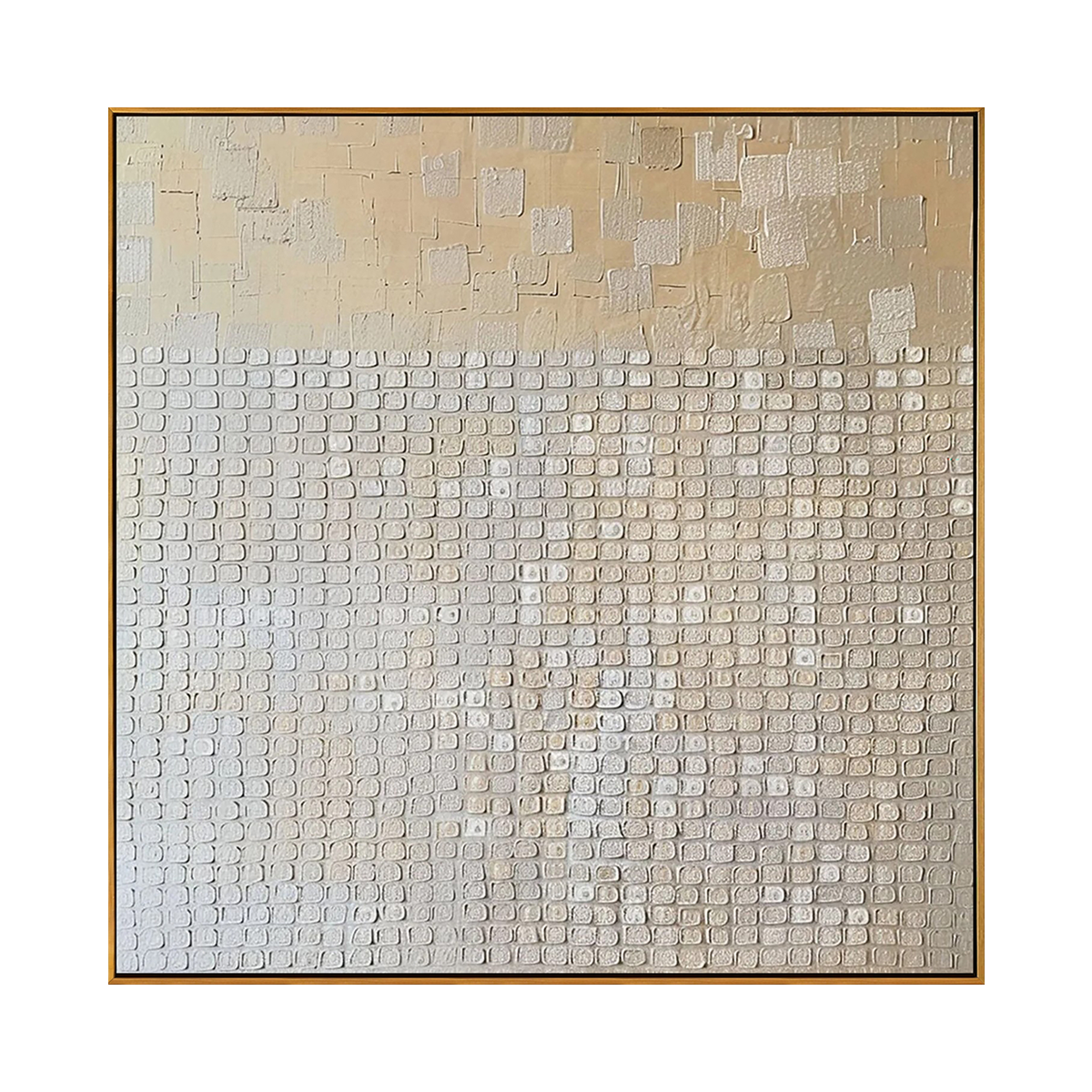 Neutral Gradient Grid Painting