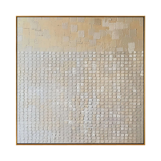 Neutral Gradient Grid Painting