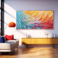 Color Gradient Abstract Textured Painting