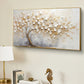 Golden Blossom Tree Impasto Canvas Art