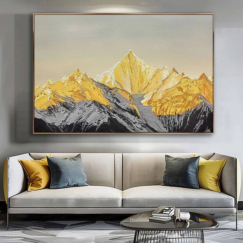 Sunrise Mountain Abstract Painting