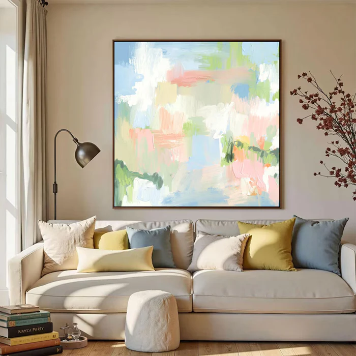 Spring Whispers Abstract Painting