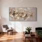 Gilded Ginkgo Branch Abstract Painting