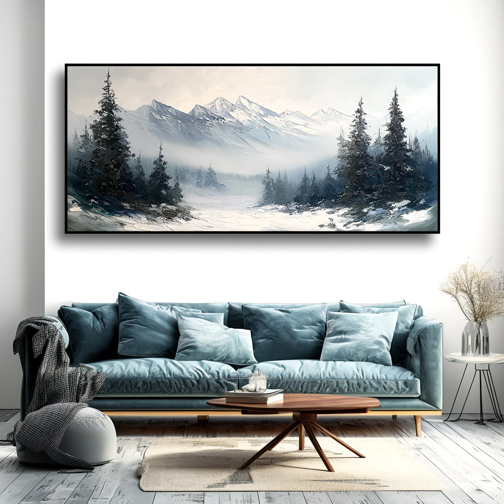 Snow Mountain Landscape Painting #ART04