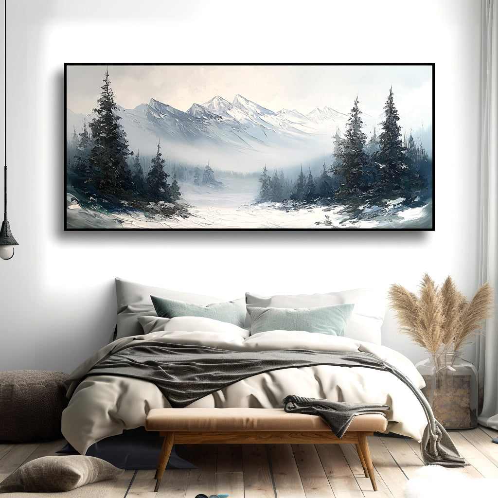 Snow Mountain Landscape Painting #ART04