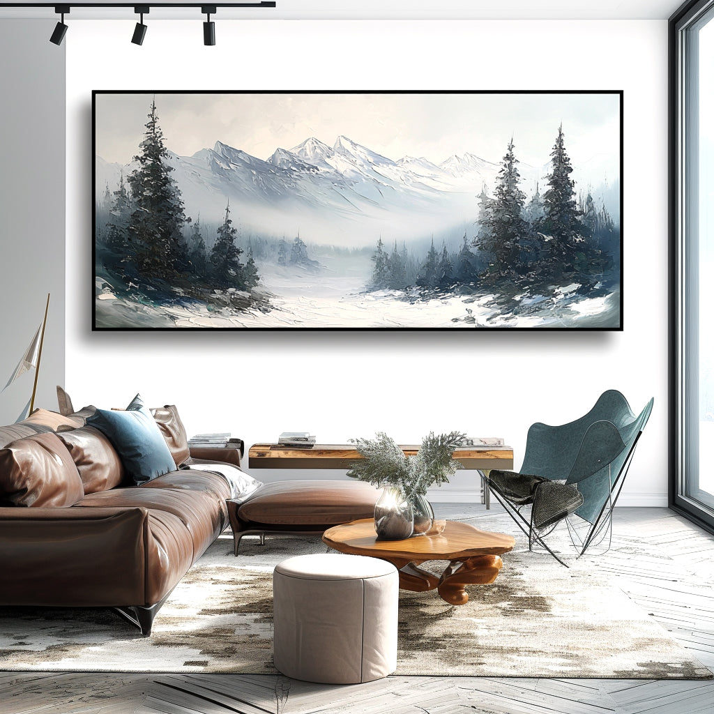 Snow Mountain Landscape Painting #ART04
