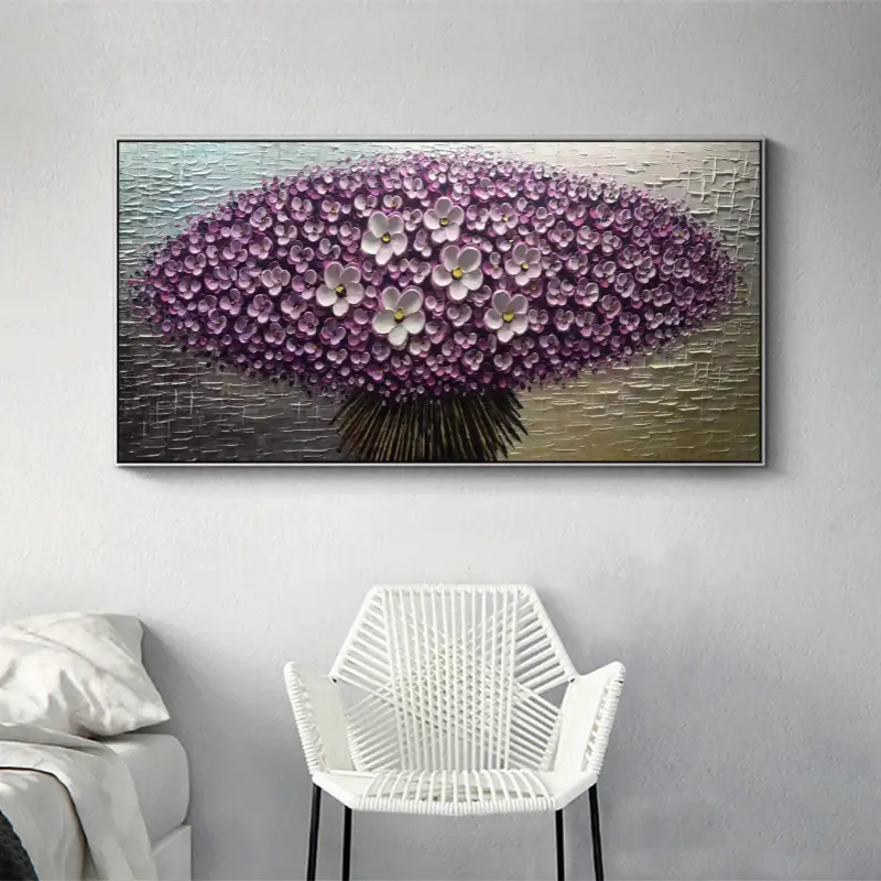 Lavender Dome Blossom Abstract Painting