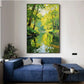 Verdant Light Forest Reflection Painting