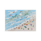 Azure Surf-Textured Beach Painting