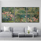 Blossom Garden Whisper Triptych Painting Set of 3