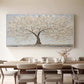 Eternal Ivory Canopy Abstract Painting