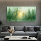 Misty Forest Sunlight – Nature Landscape Painting