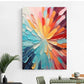 Radiant Prism Bloom Abstract Painting