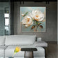 Ivory Bloom Serenity Abstract Painting