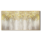 Golden Veil Abstract Forest Painting