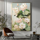 Serene Lotus Bloom Abstract Painting