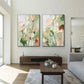 Set of 2 Soft Meadow Whisper Abstract Painting