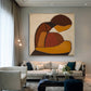 Cocoon Glow Ochre Figurative Painting
