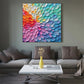 Radiant Petal Spectrum Abstract Painting