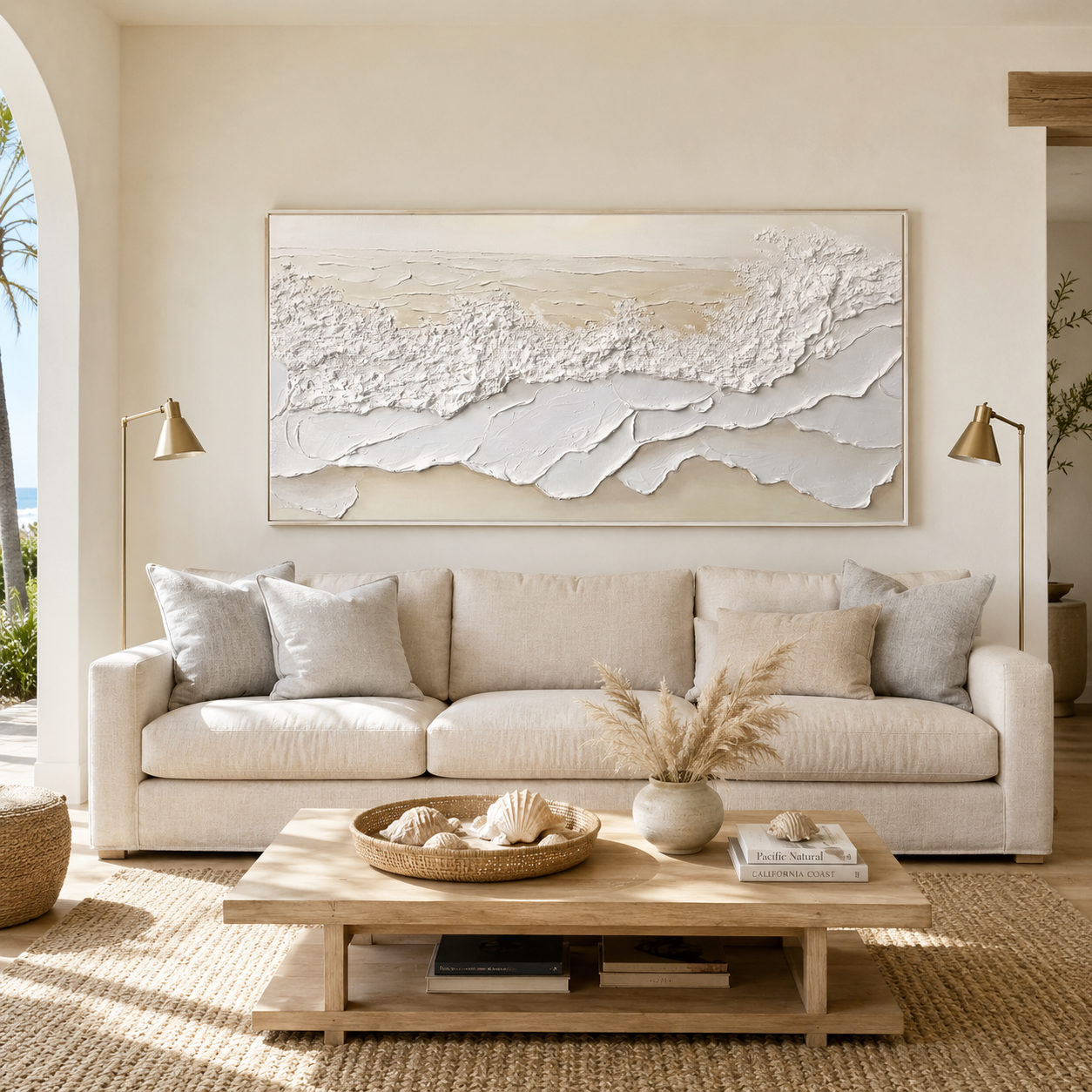Coastal Frost-Textured Seascape