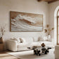 Sunlit Surf Wave Painting
